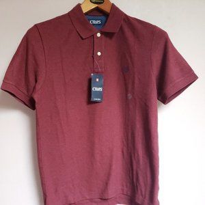 Chap's Men's Small Burgundy Polo Shirt - NWT
